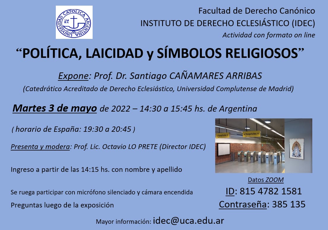 Política, Laicidad y Símbolos Religiosos - IDEC, Argentina