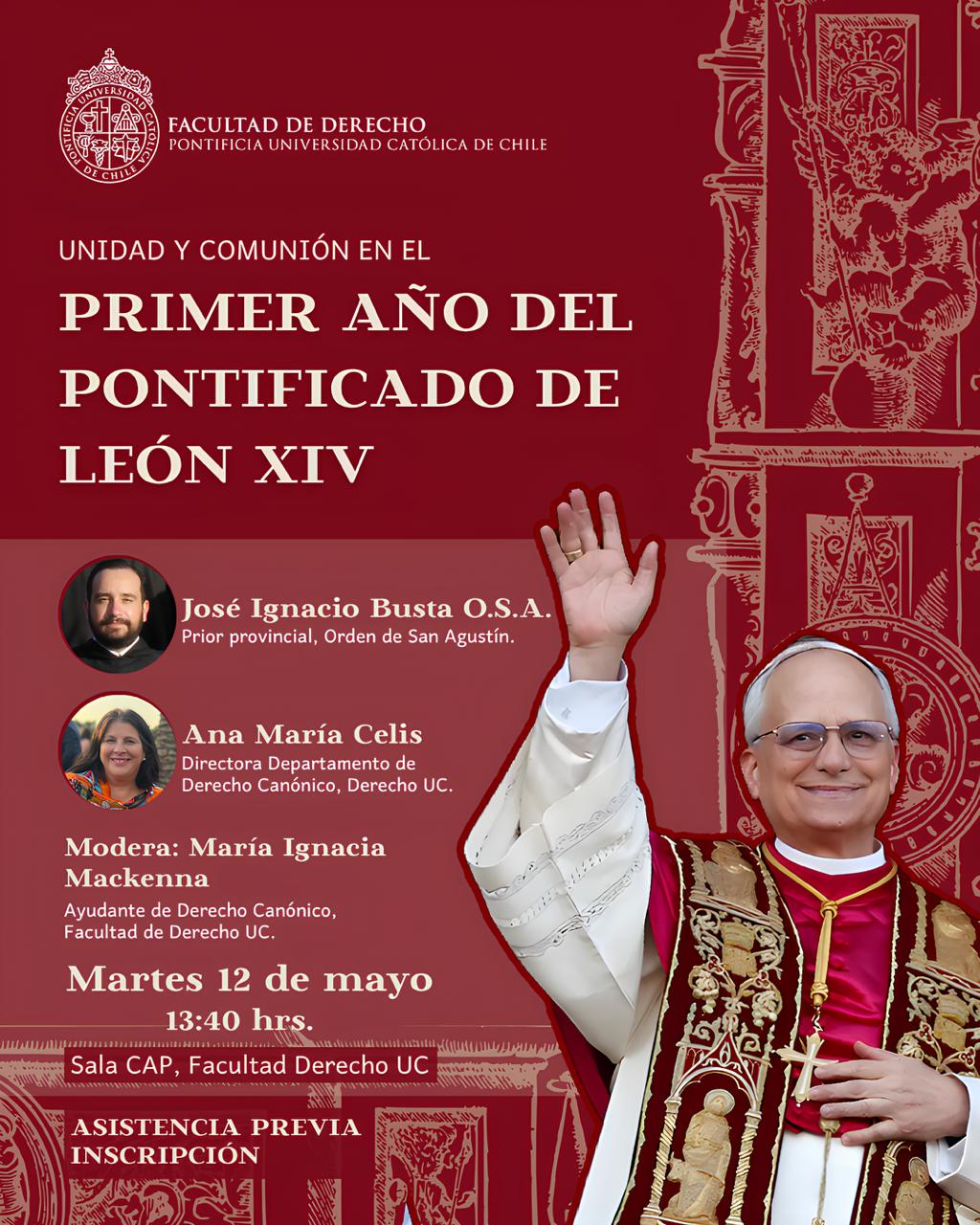 Afiche Primer año pontificado León XIV